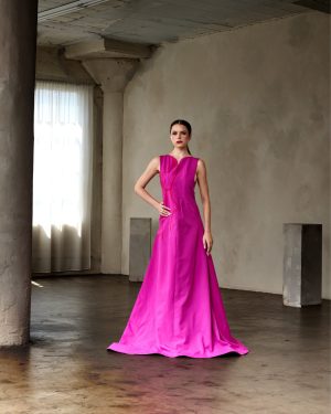 Uli Sculptural Bodice Gown
