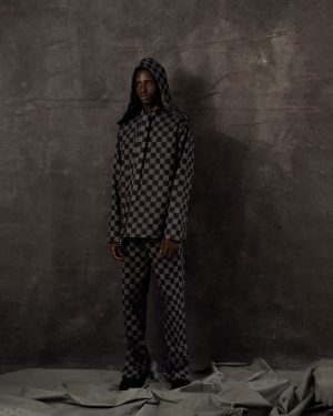 Checkerboard Denim Set