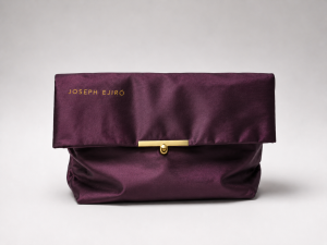 Foldover Clutch Bag — Deep Plum